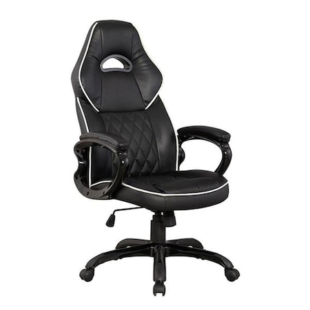 Techni Mobili High Back Executive Sport Race Office Chair, Black - 46.75-49.5 x 26.5 x 27 in. RTA-3528-BK